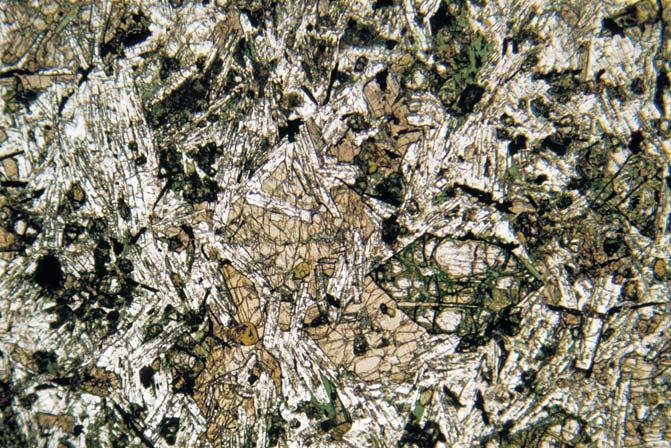 cluster of plagioclase crystals c d Plate 3.