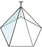 1. a) A net of a 3-D shape is shown below. It folds together to make the 3-D shape. Four other vertices meet at T.