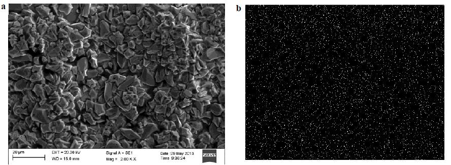 SEM and EDS image for the sample of route 2 after Cu deposition is presented. In HF (Fig.