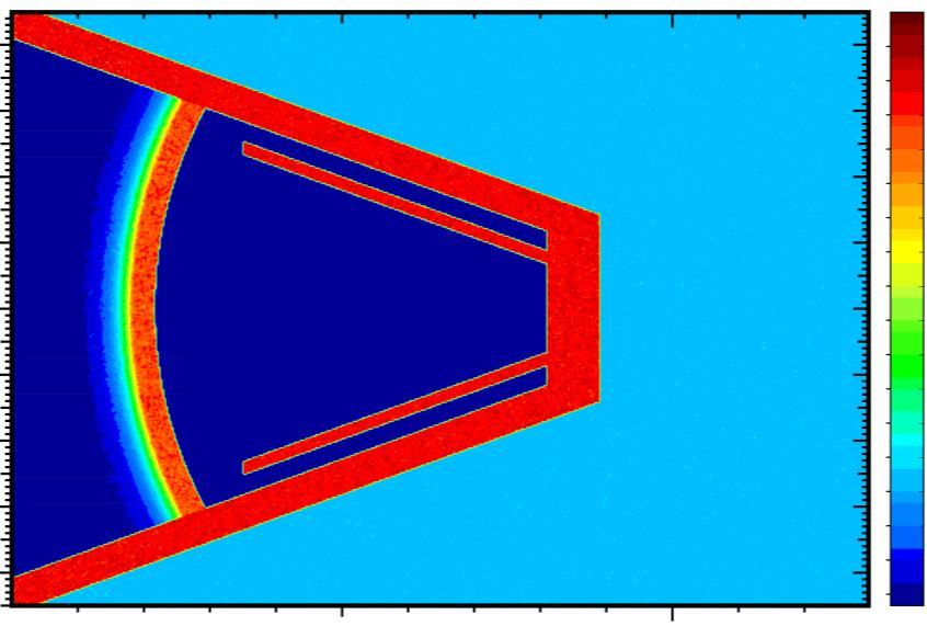 Y [mm] New cone design to mitigate the B-fields near the cone walls - Double cone with a second wall isolated from the laser-to-proton converter foil.