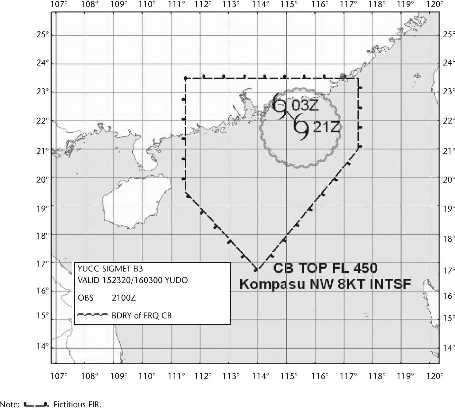 SIGMET FOR TROPICAL CYCLONE IN