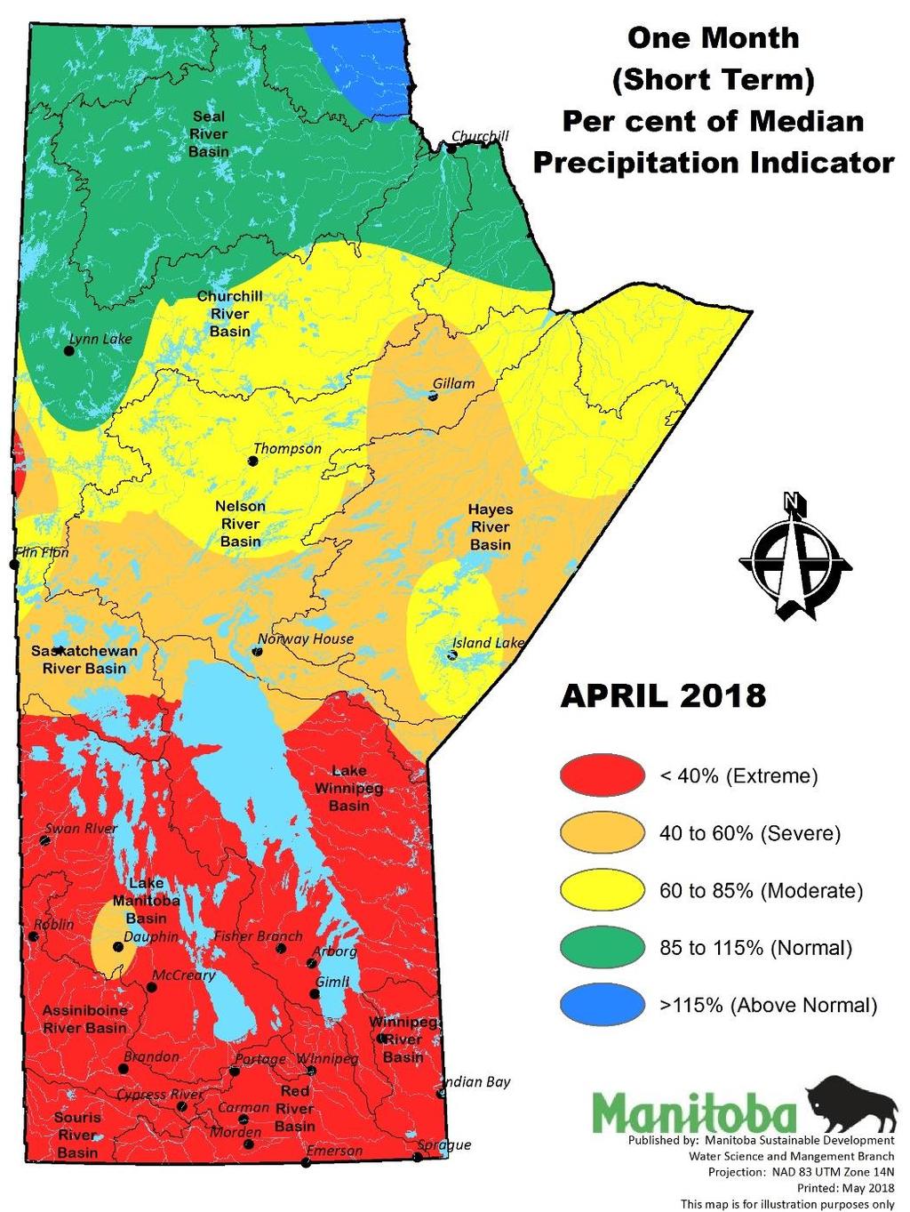 Drought Indicators Precipitation Indicator Precipitation is assessed to determine the severity of meteorological dryness and is an indirect measurement of agricultural dryness.