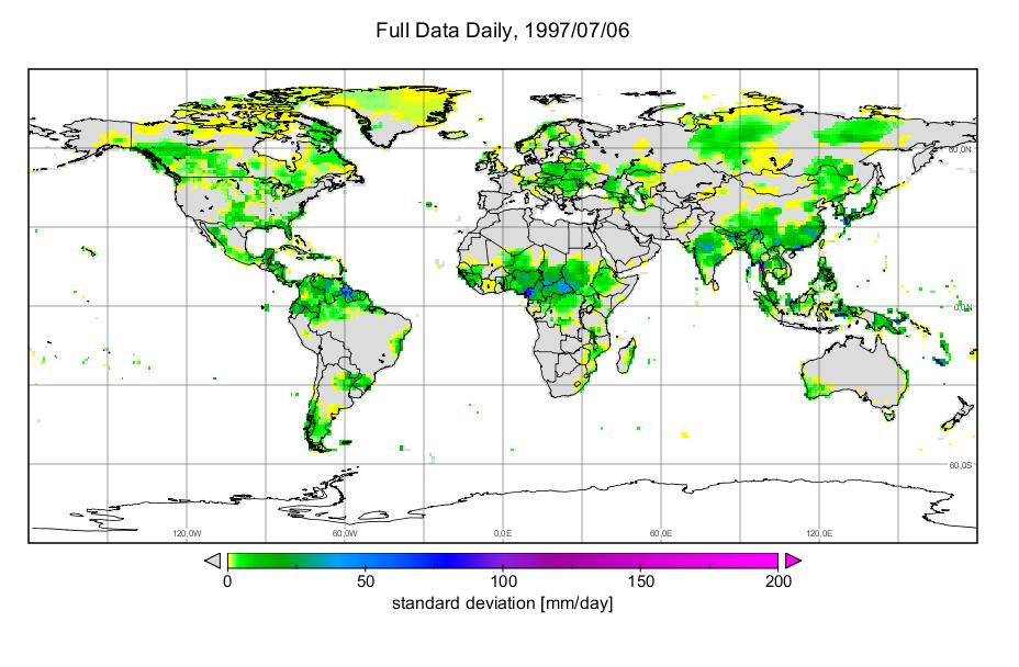 Example: GPCC Full Data Daily: 06 July 1997 Total Precipitation