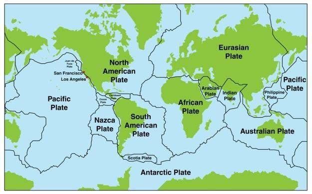 Wegener could not describe a mechanism that was capable of moving the continents across the globe B. Theory of Plate Tectonics 1.