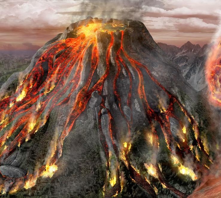 Volcanos A volcano is most commonly a conical hill or mountain built around a vent
