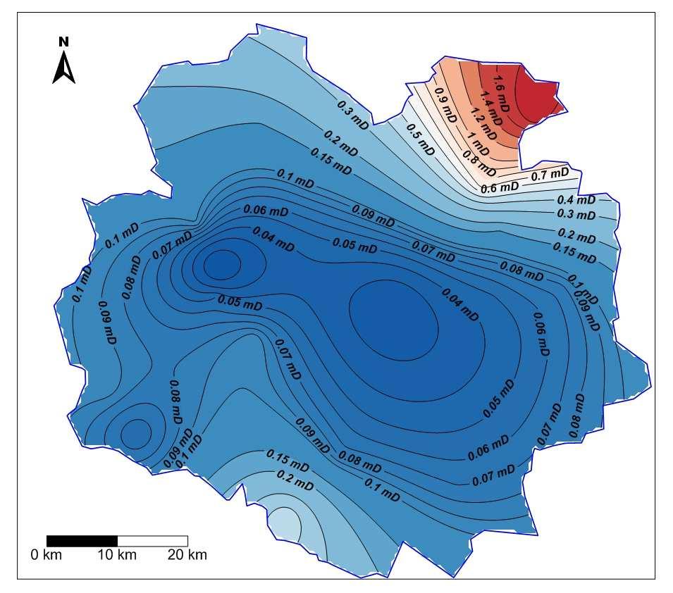 Hydrogeology, reservoir parameters Delta slope, basal marls: regional aquitards Proximal and distal turbidites: regional aquifers