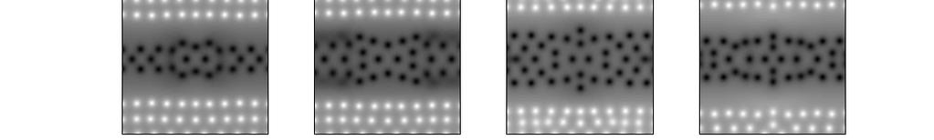 Joel Nishimura Stability in OPOs 20 Figure 18: Under the same parameter regime as figure 17 two hexagonal regions of opposite sign can be observed to pulsate.