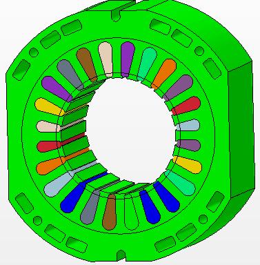 Phase 2: Vented Stator Design Improvement Geometry of Stator swapped for vented stator design: Approximately 1 day work required by intermediate user to swap geometry New geometry part created in