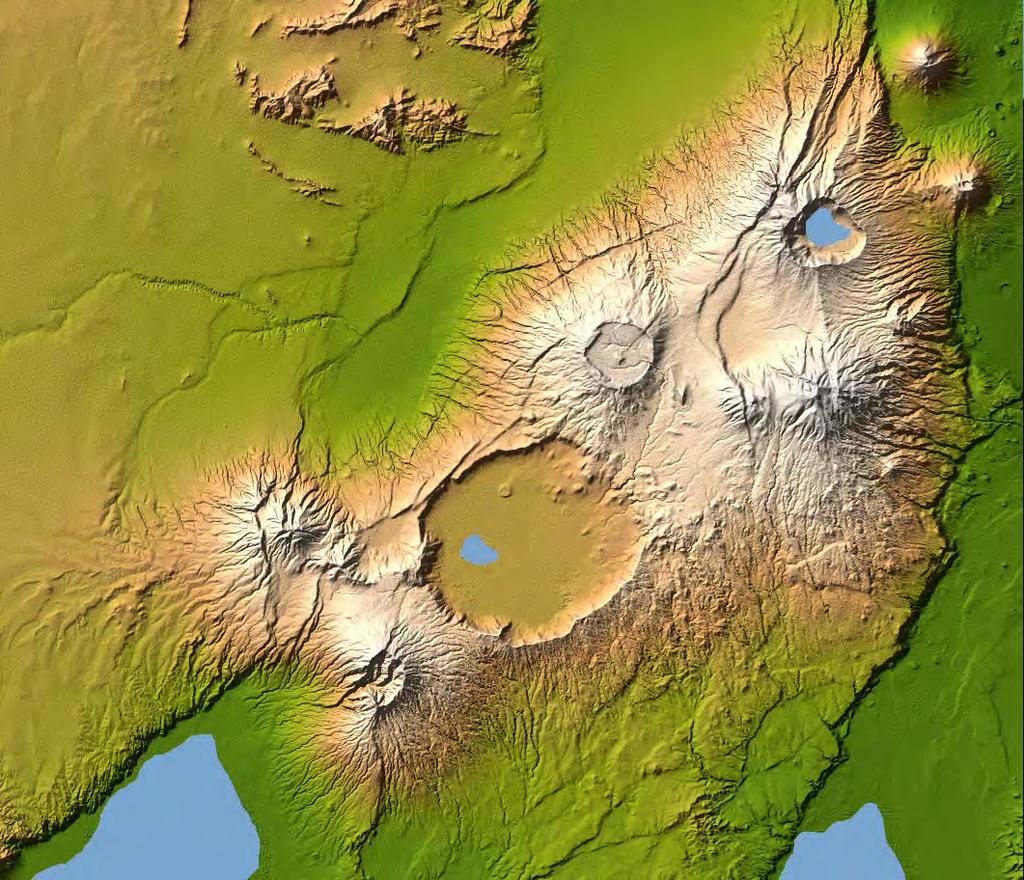 Geothermal Potential in Tanzania 8 Ngorongoro Source: NASA (SRTM data February 2000) Type: caldera (22.5km widest diameter, 610m deep) Last eruption: 2 Ma => extinct? Location: 3.