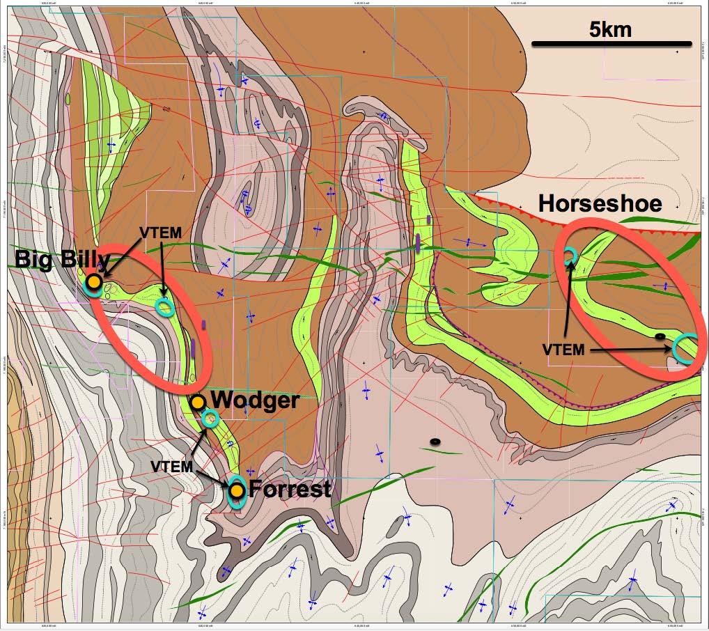PROSPECT, BRYAH BASIN, WESTERN AUSTRALIA Page 2 Figure 1: Geological Interpretation of the Forrest Project Area (1:25,000 scale).