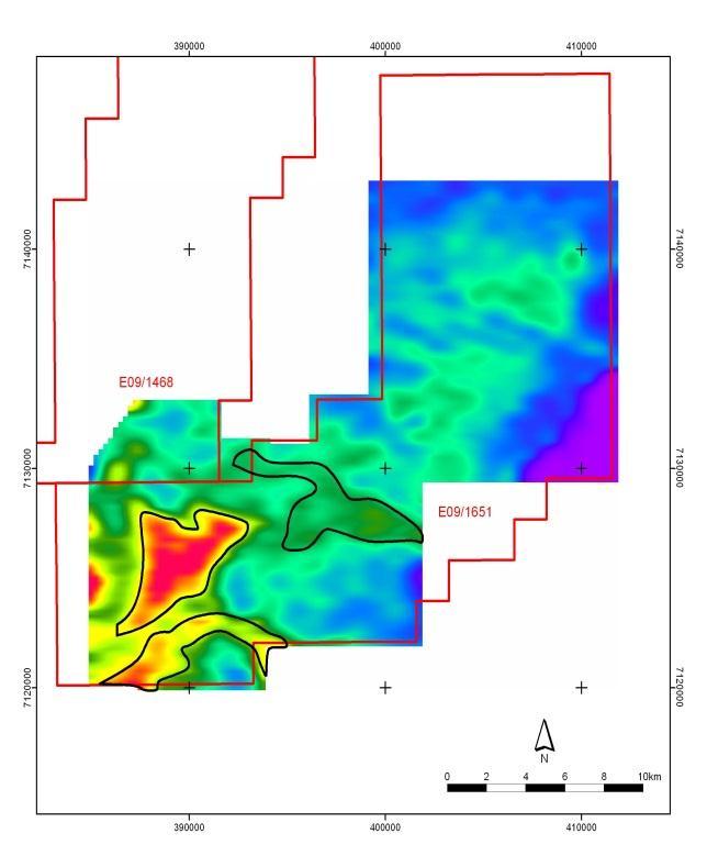 A regional scale airborne TEMPEST electromagnetic survey was completed to further define the location of these palaeochannels and potential trap sites for uranium-rich fluids draining westerly from
