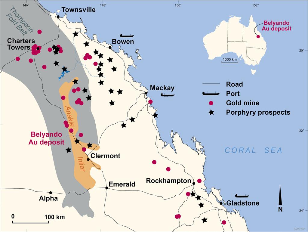 The Target Region - Central Queensland Numerous operating & dormant gold mines Good infrastructure -