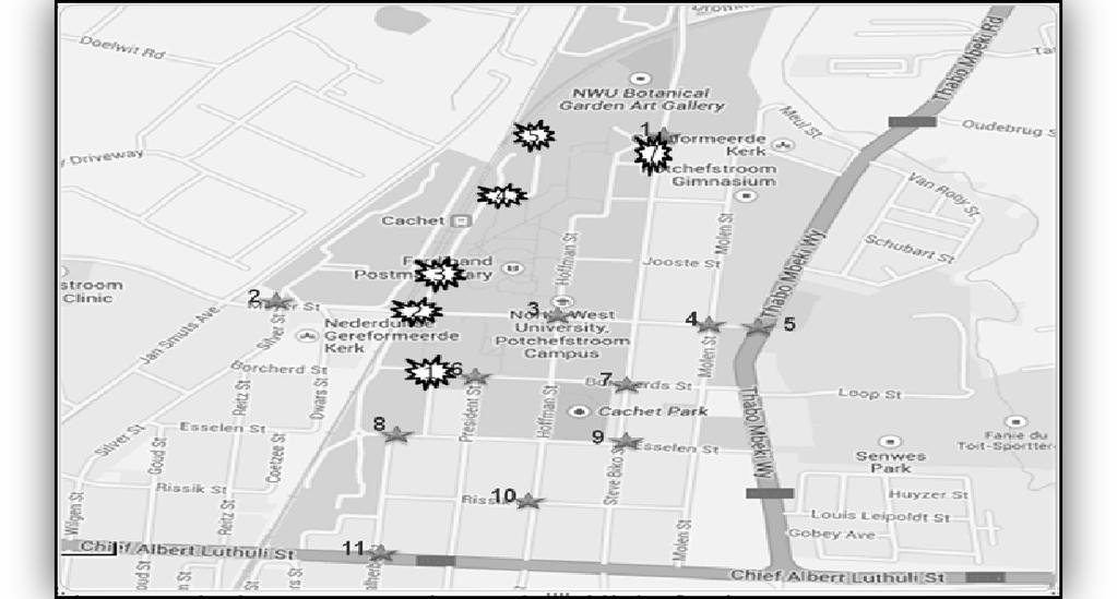 610 Urban Transport XX 2.2 Intra-traffic survey points Figure 3 shows the intra-traffic flows within the study area and on Campus.