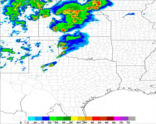 hr fcst Valid 00 UTC 17 May 2017 More accurate convection along weakly-forced dryline Reflectivity