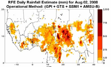 Climatology: (ARC) and (CSAR) Operational Products To compliment the RFE, the Africa Rainfall Climatology (ARC) product was