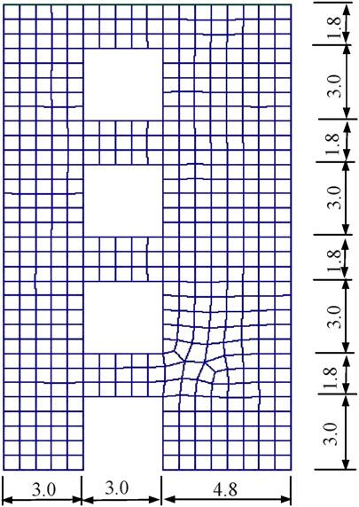 812 ARTICLE IN PRESS K.Y. Dai, G.R. Liu / Journal of Sound and Vibration 301 (2007) 803 820 Fig. 6. A shear wall with four openings.