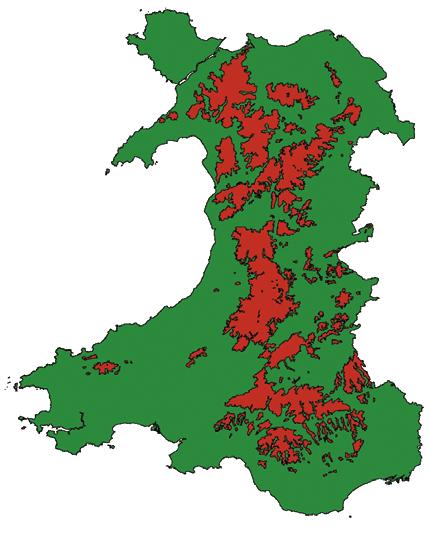 Box 1: Defining upland and lowland areas of Wales The differentiation in Countryside Survey of two environmental zones, characterised broadly as upland Wales and lowland Wales, is based on an