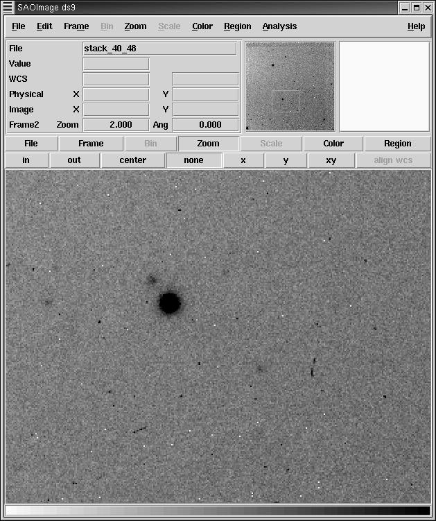 J-band image of Type Ia Supernova at z = 0.55 Baade 6.