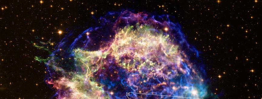 Young Supernova Remnants 12/13 - Cas A Optical + X-ray - Strongest radio source in the northern sky, youngest