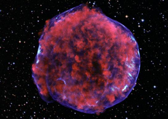 Tycho s Supernova Remnant from Type Ia Supernova in 1572 A.D.
