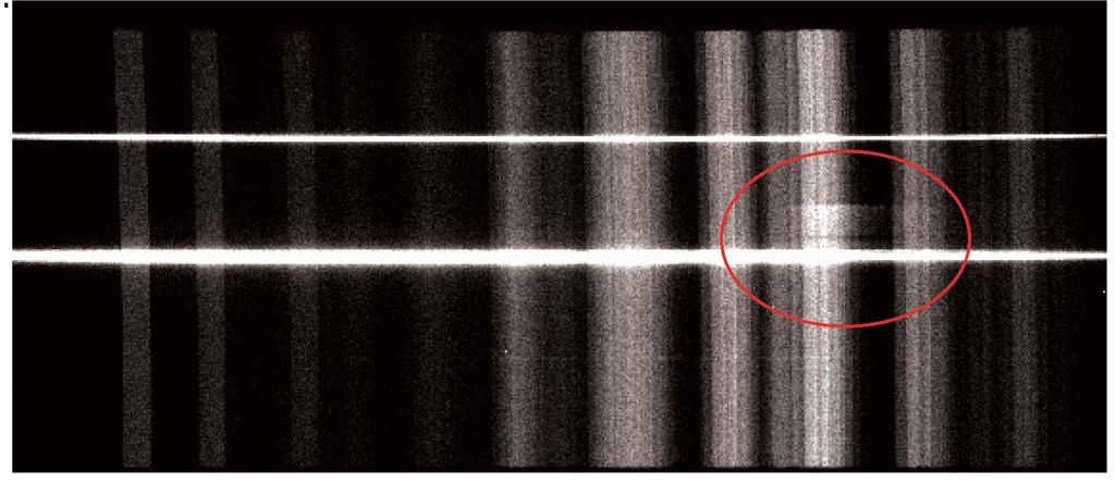 L. Nortmann et al.: Confirmation of the flat transmission spectrum of HAT-P-32b Fig. 2. Example of an image obtained in Run 1, which was contaminated by an internal light reflection.