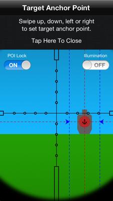 POI Lock In addition to the 9 reticle anchor points you can also anchor the target to the POI indicator.