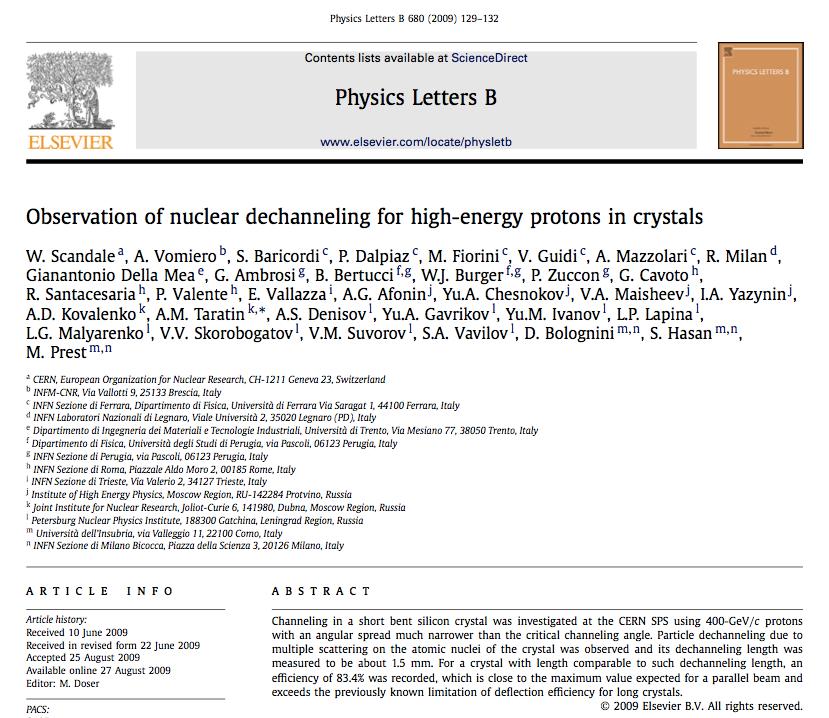 Nuclear dechanneling and