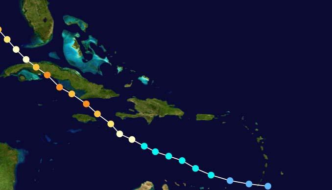 Hurricane Dennis Hurricane Track, Courtesy of National Hurricane Center