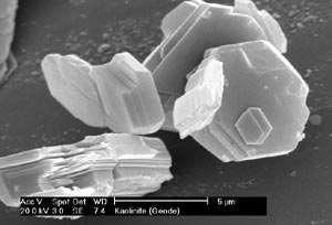 Kaolinite Well crystallized kaolinite from the