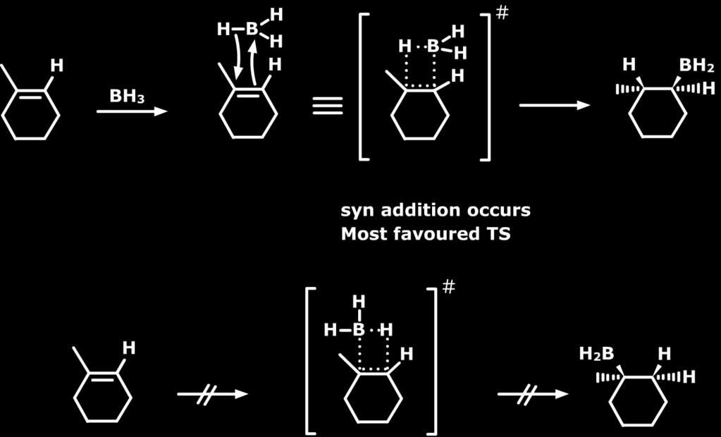 Common examples of such alkylborane reagents include disiamylborane, thexylborane and 9- borabicyclo[3.3.1]nonane (9-BBN) as shown above. 3.