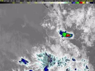 cloud in unexpected direction Visible IR 10.