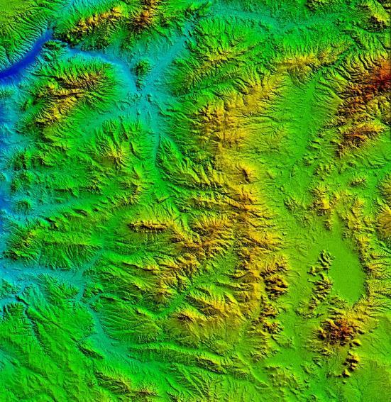 This new data was improved by interpolating gaps in the SRTM 90m digital elevation data and filling in the data from different