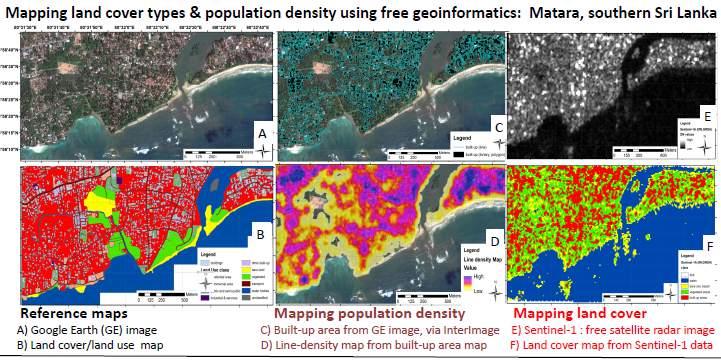 Sri Lanka: coastal risk mapping, using free satellite data & free