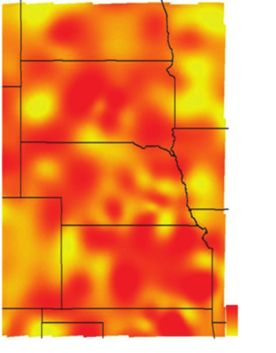 Monthly spatial distribution of grass-reference