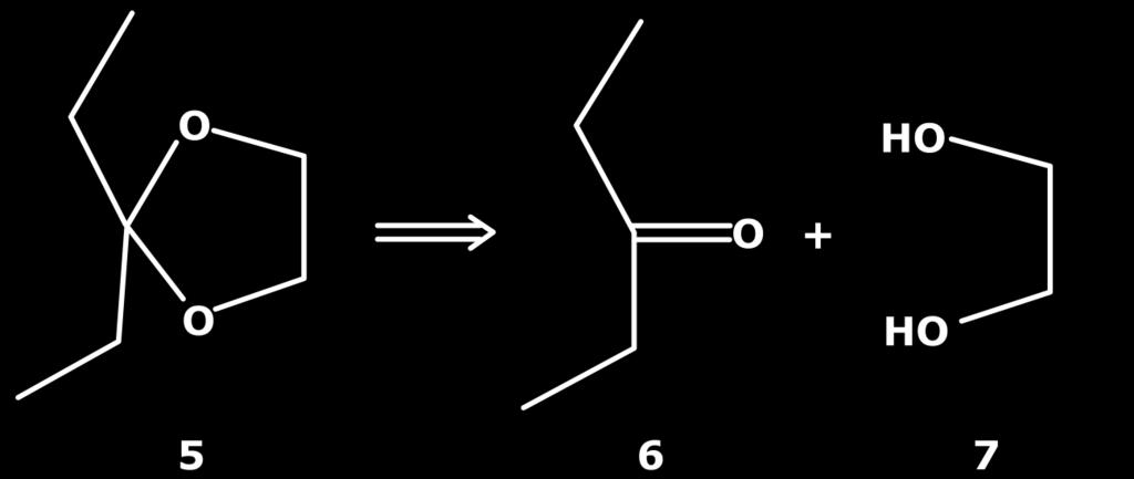 They are generally used for ketones. The disconnection is similar to that for acetals.
