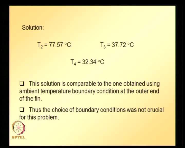 (Refer Slide Time: 28:11) So, removing the first equation we get, and rearranging it and solving we can obtain what is T, T and T, so solution of T, T, T is given.
