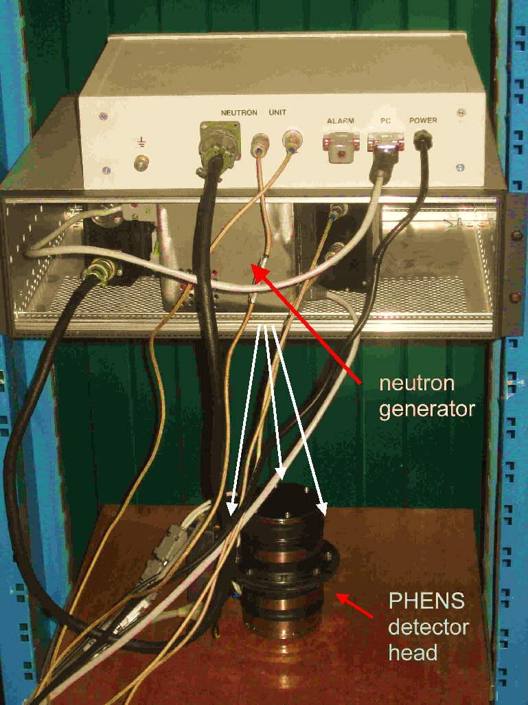 PHENS: test measurements at 14 MeV neutrons (June 2010) First calibration measurements at 14 MeV neutrons were performed