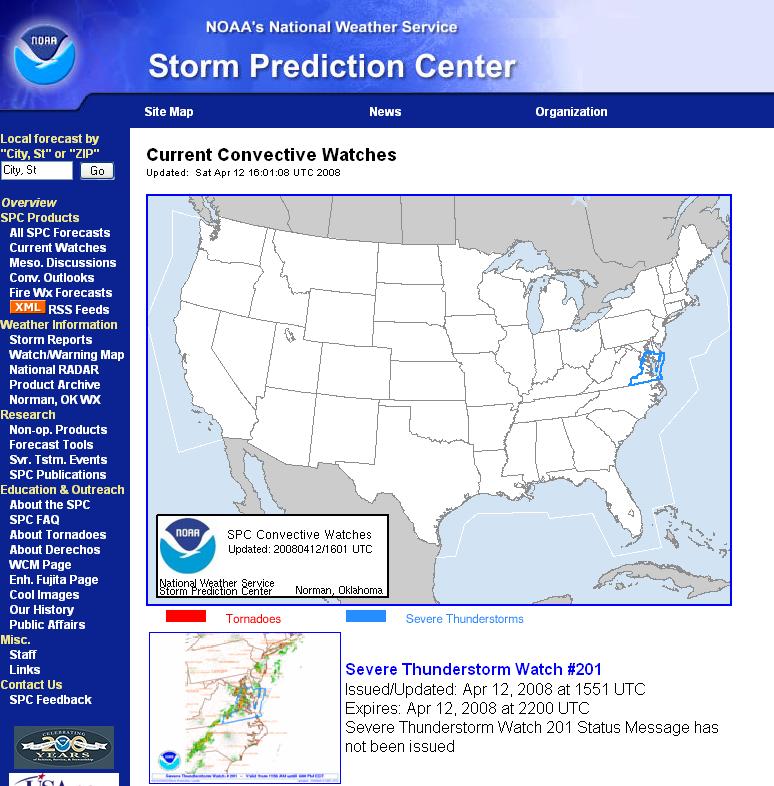 Storm Prediction Center and Local NWS Office