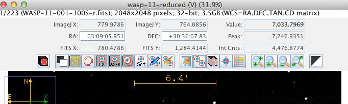 This will pop up a dialog that allows you to set various parameters for the photometry.