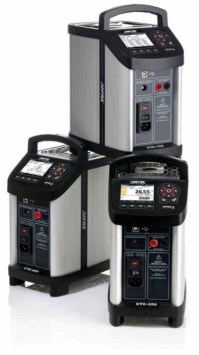 CTC 155 / 350 / 660 Dry-block calibrator Wide temperature range: CTC-155: -25 to 155 C CTC-350: 28 to 350 C CTC-660: 28 to 660 C Fast calibration
