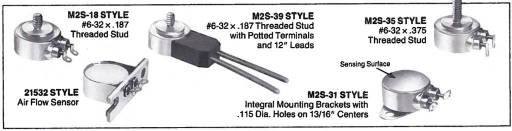 CONFIGURATIONS (CONTINUED) Standard M2 Thermostat