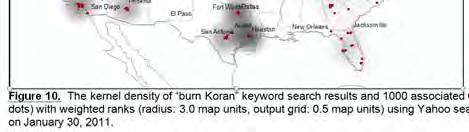 Radical Ideas Analysis: Burn Koran The kernel density of burn Koran