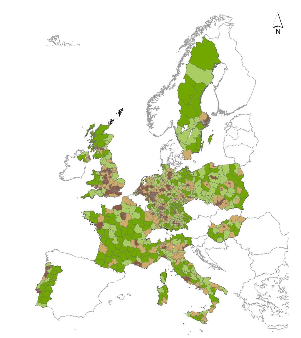 B. RUFUS Typology General characterisationof European regions >