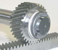 The advatange of the rack-pinion mechanism over the lead screw mechanism is that the translational motion range can be very long. The lead screw length is limited by the torsional stiffness.