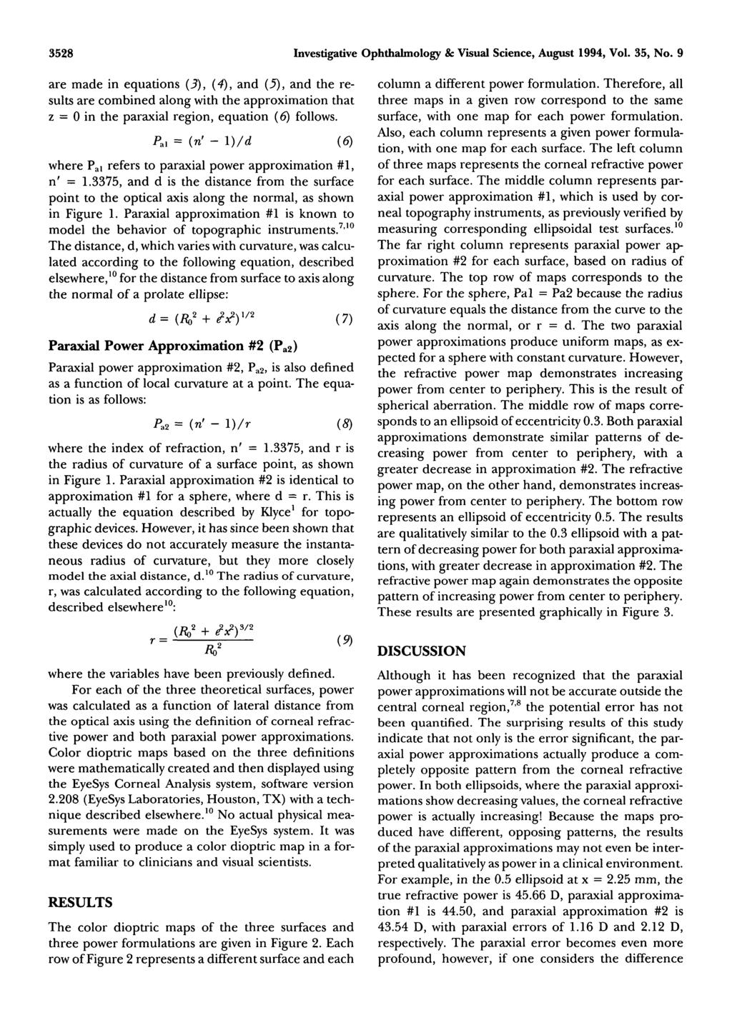 3528 Investigative Ophthalmology & Visual Science, August 1994, Vol. 35, No.