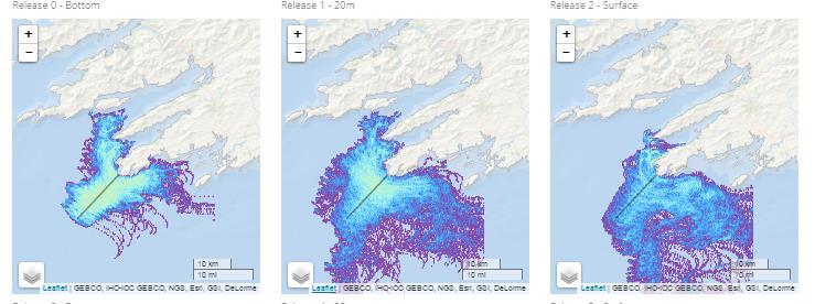 Ireland modelled data: Estimated Water Pathway SOUTHWEST: Bantry Bay Forecast for the next 3 days Week 23: 31 May 6 June, 2015 Week runs from Sunday to Saturday Bottom water Water @ 20 metres Surface