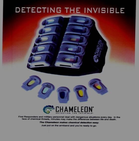 Products for Toxic Chemical Detection Chameleon Chemical Detection Armband