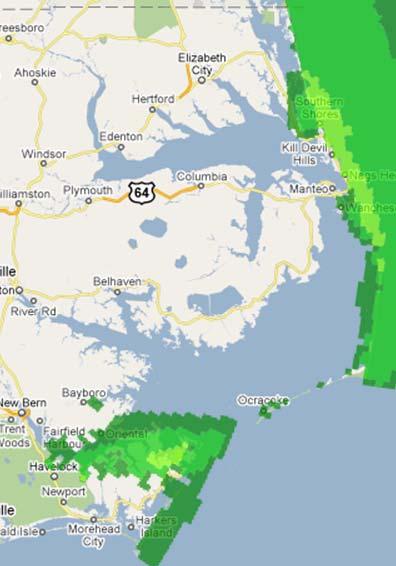 storm surge expected along the Outer Banks, lower Pamlico