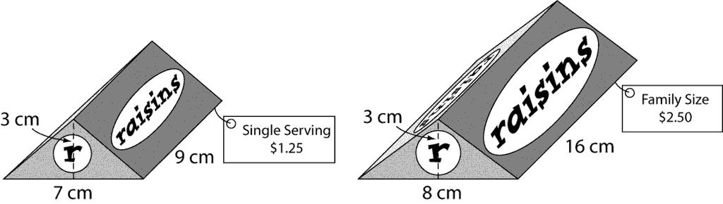 8. For the triangular prism shown: 5 cm 4 cm 8 cm A. Sketch the net. [1 Mark] 3 cm B. Calculate the surface area. [2 Marks] 9.