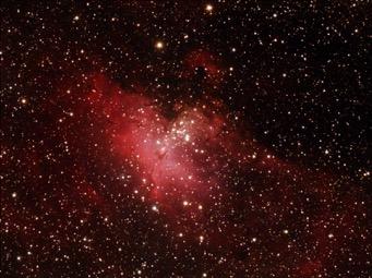 IC-4703 is commonly known as The Eagle Nebula and less commonly known as the Star Queen Nebula. M16 is an easy spy through binoculars.